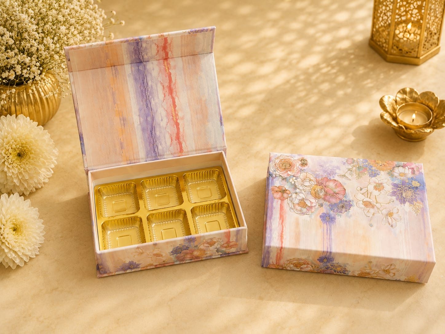 JJ MAGNET CAVITY BOX - 6 CAVITY — Wholesale festival-diwali Box IMPACK