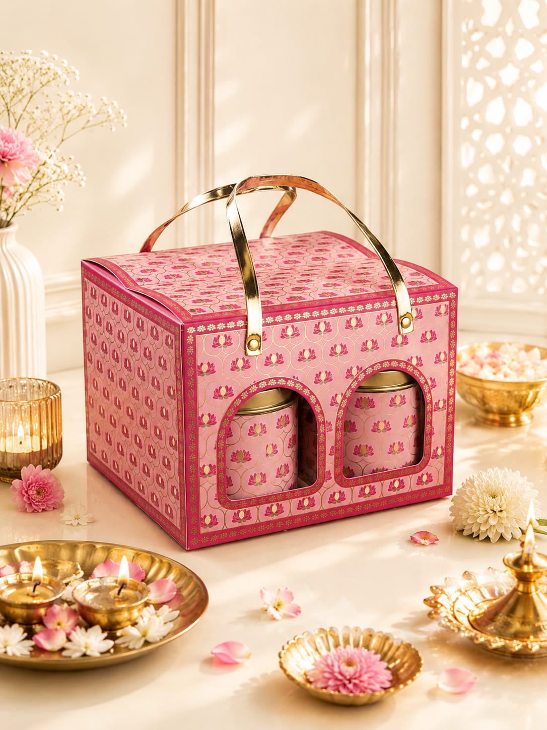 JJ FOLDABLE TIN BOX - 4 TIN — Wholesale festival-diwali Box IMPACK